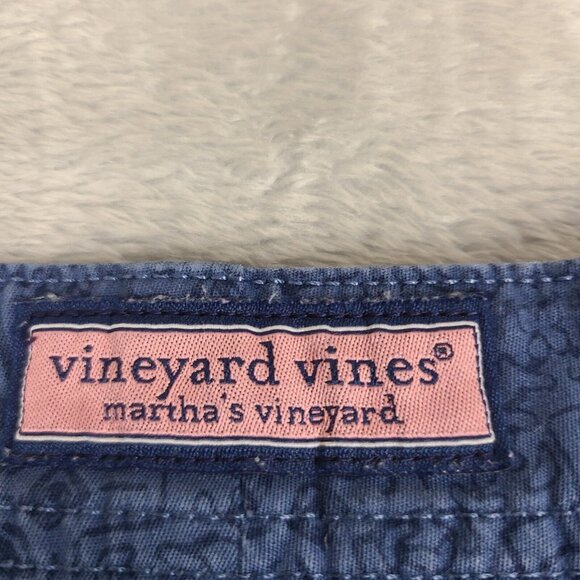 Vineyard Vines Mens 33 Hibiscus Border Dbay 7” Island Stretchy Casual Shorts - Picture 7 of 8